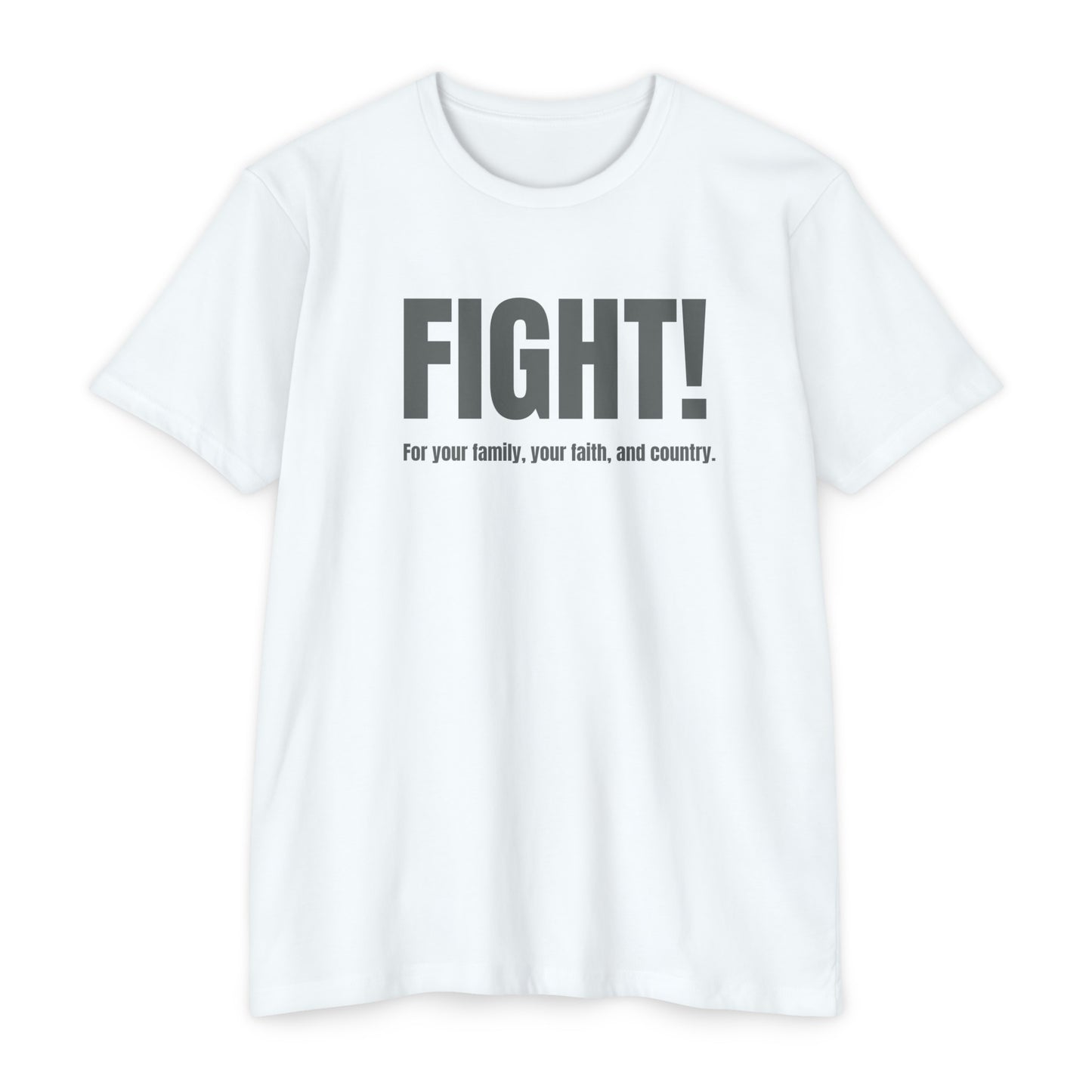 "FIGHT" Unisex CVC Jersey T-shirt